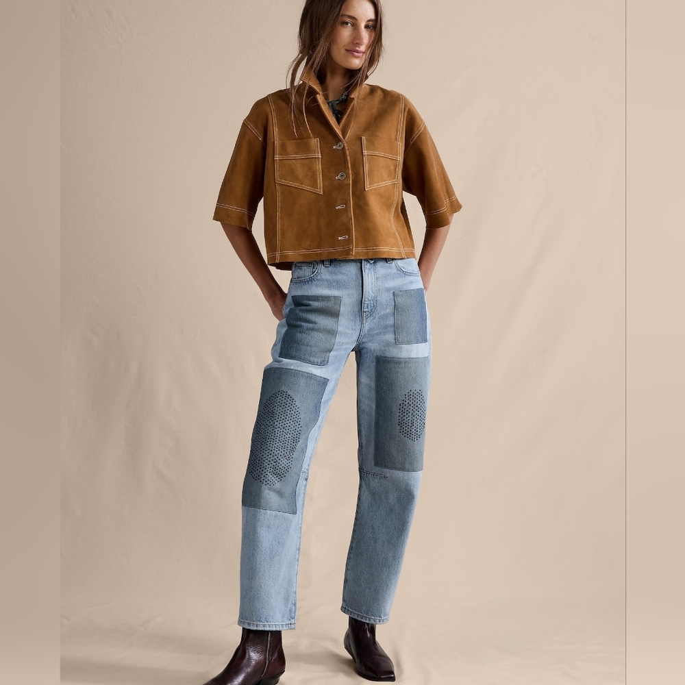 Banana Republic Mid Rise Barrel  Jeans NWT
